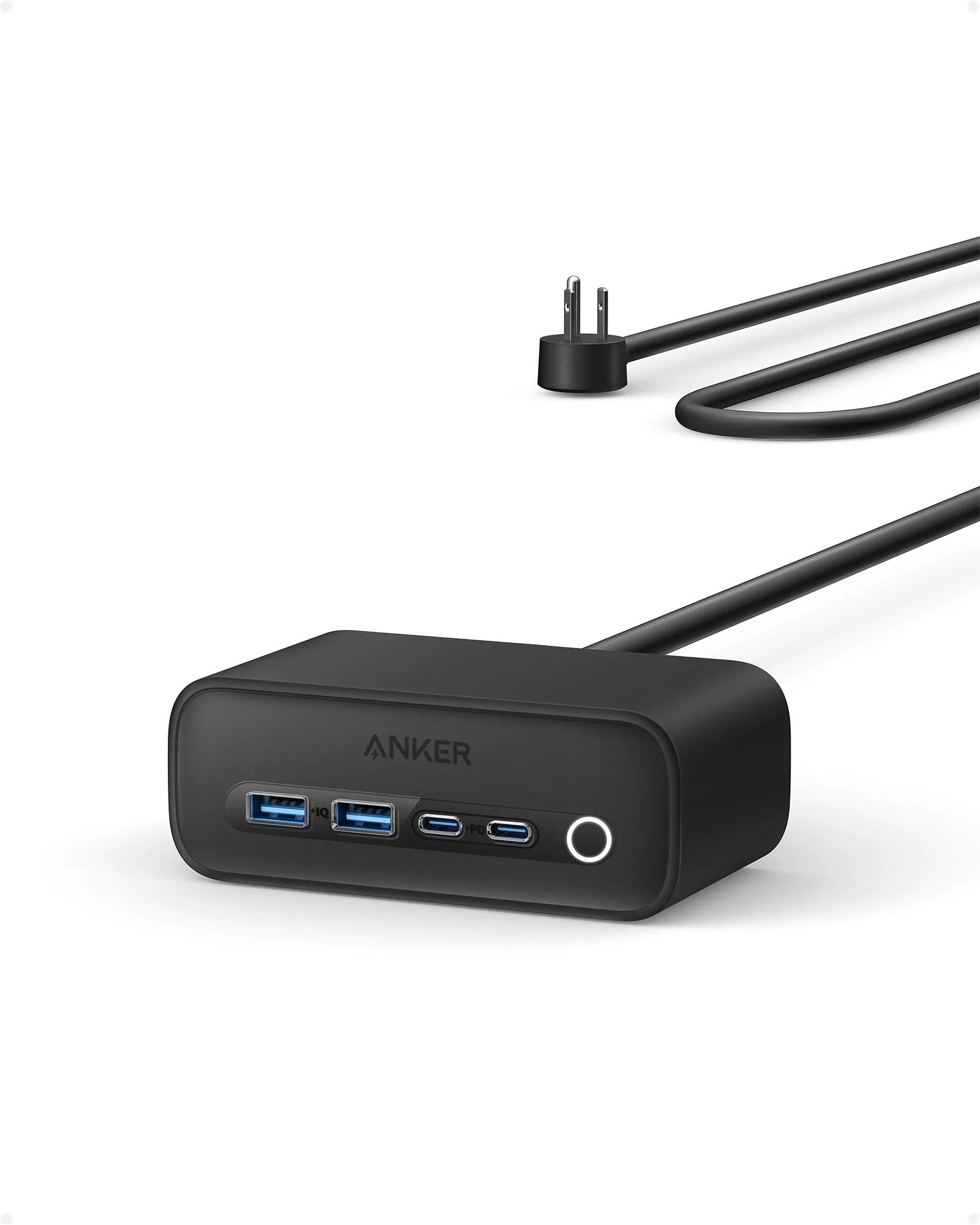 Anker 525 Charging Station 7-in-1 USB C Power Strip 65W