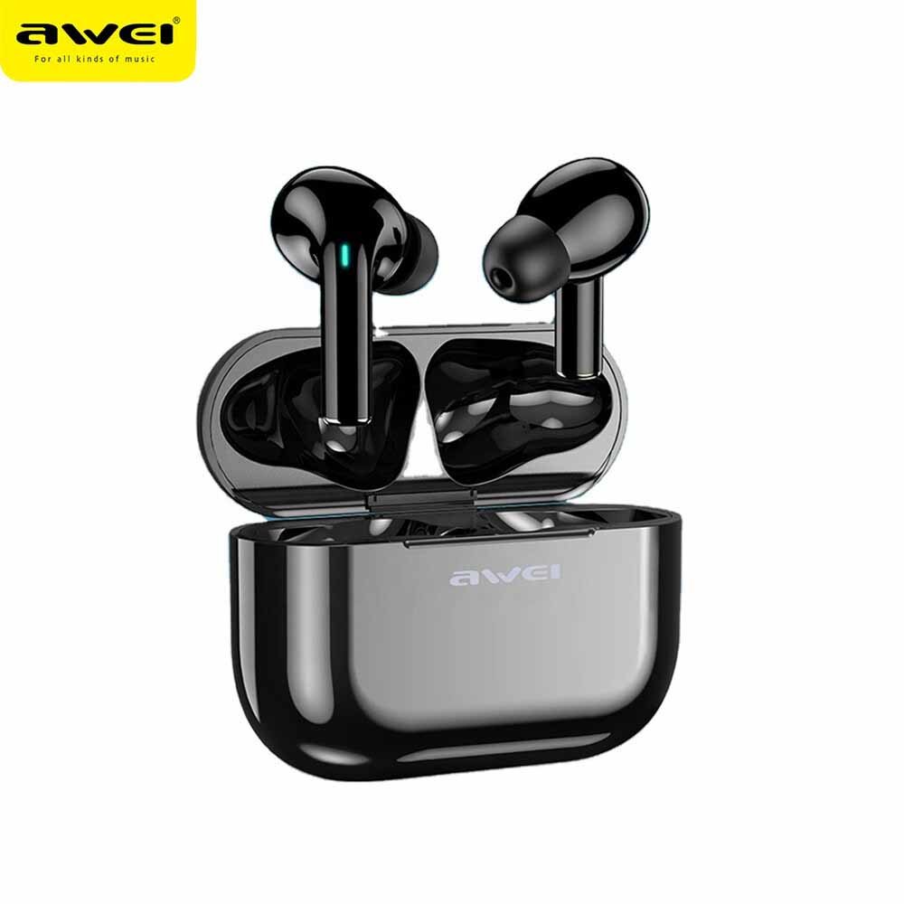 Awei T29 True TWS Bluetooth Smart Touch Sports Dual Earbuds With Charging Case