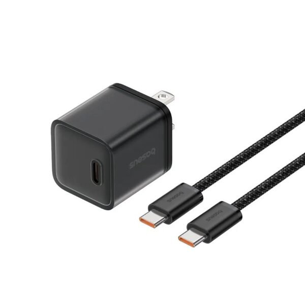 Baseus 30W GAN5S Charger With Type-c to Type-c Cable For Apple 15 Series