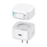 Usams PD35W Dual Output GaN Fast Charger With Lightning Magnetic Retractable Cable Module (US Plug) -XMF Series