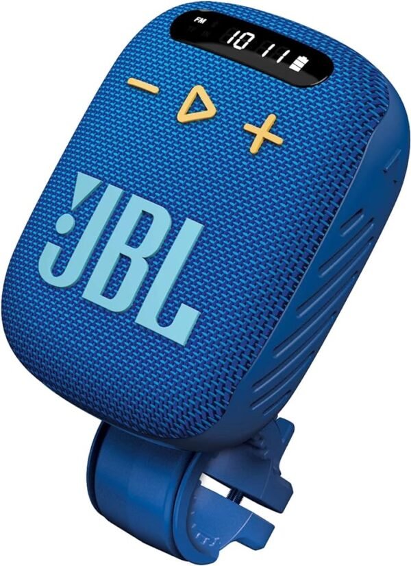 JBL Wind 3 Portable Bluetooth Speaker and FM Tuner Radio for Bike Handlebars - Image 3