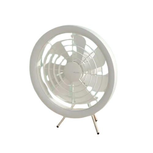 JISULIFE FA17 Rechargeable Fan with LED Light and Small Tripod - Image 2