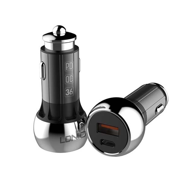 LDNIO C1 PD QC3.0 Dual USB 36W Car Charger