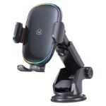 USAMS US-CD187 15W Wireless Charging Car Holder with Colorful Light