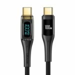 USAMS US-SJ591 2m Shadow Series Transparent Digital Display PD Data Cable