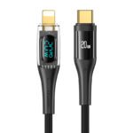 Usams Sj588 Transparent Digital Display Type-c To Lighting Charge Cable 1.2m