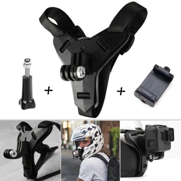 Helmet Chin Mount and Mobile Holder For Smartphone & Action Camera - Image 2