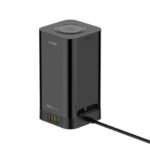 LDNIO SKW6457 6 Outlet USB Tower Extension Power Socket with 15W Wireless Charger