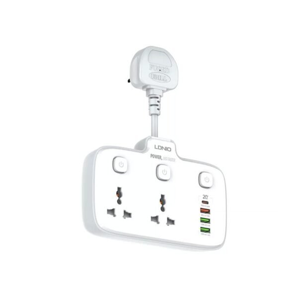 Ldnio SC2413 PD QC3.0 2 Universal Outlets Power Socket