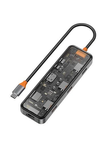 WiWU Cyber Type-C Hub Multifunctional 8-in-1 Type C Hub