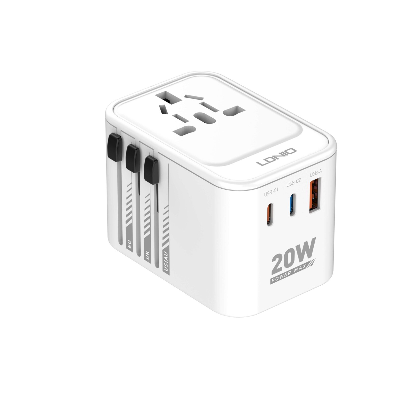 LDNIO Z9 20W GaN Travel Universal Adapter
