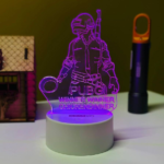 PUBG Acrylic Multicolor Night Lamp