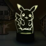 Pikachu Acrylic Multicolor Night Lamp