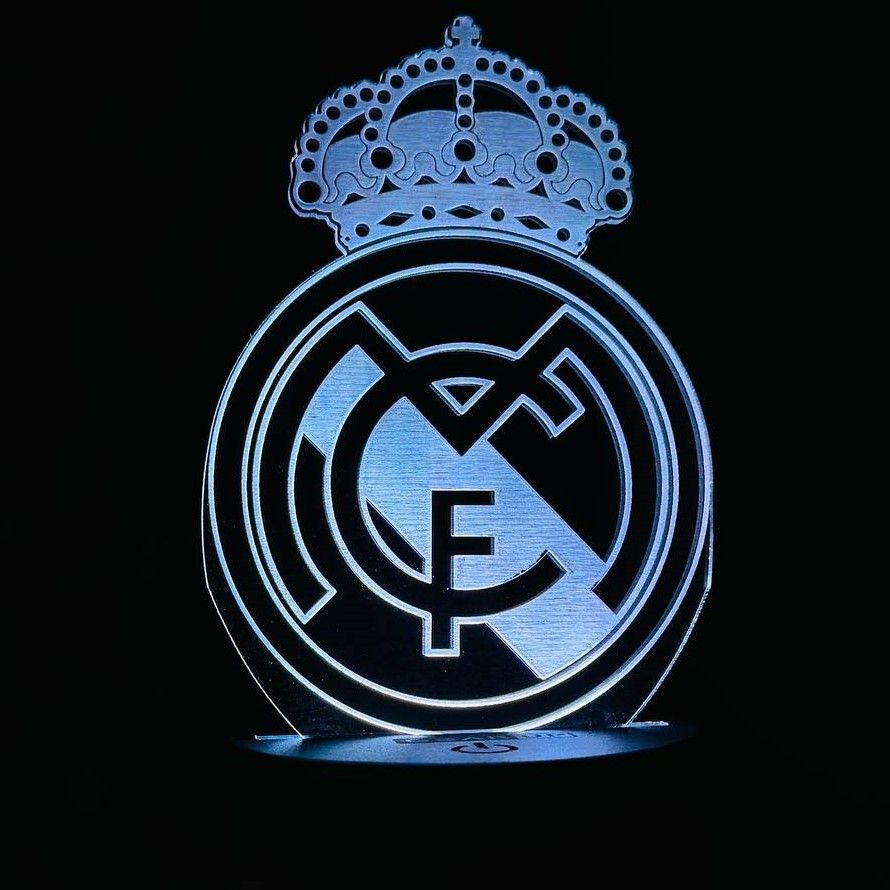 Real Madrid FC Acrylic Multicolor Night Lamp