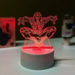 Spider Man Acrylic Multicolor Night Lamp