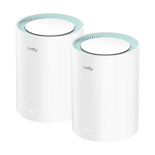 Cudy M1300 AC1200 1200mbps Gigabit Whole Home Mesh WiFi Router (2 Pack)