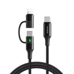 Mcdodo CA-712 2-in-1 60W Type-C to Lightning + Type-C Fast Charging Data Cable-1.2m