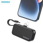 Momax 1-Power Mini 3-in-1 Power Bank 5000mAh built-in USB-C Power Bank (IP130)