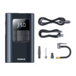 Baseus Car Tire Inflator Pumper VA1 Dual Power Wired & Wireless With Flashlight 6000 mAh Power Bank