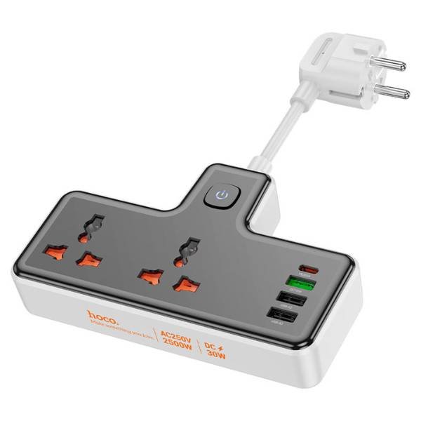 Hoco AC12A 2500W Power Strip Sockets EU