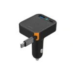 WiWU Wi‑CC033 Helix 65W Triple Port Car Charger USB‑C Cable Built‑in PD PPS Fast Charge Adapter