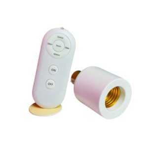 B22 to E27 LED Lamp Holder with Wireless Remote & Timer