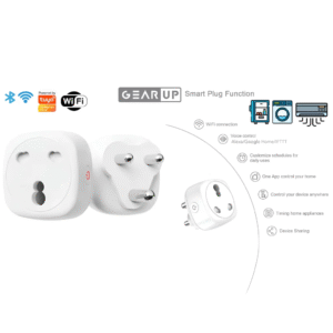 GearUP SP16 (With Energy Monitoring) Tuya Wifi Smart Plug 250V, 16A for Air Conditioner