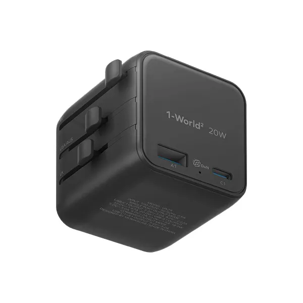 Momax 1-World 20W 2-Port Travel Adaptor UA29 - Image 3
