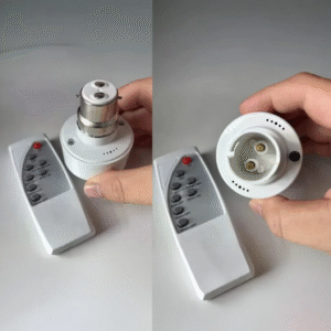 Smart B22 to B22 IR Lamp Holder with Wireless Remote & Timer