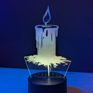 Acrylic Multicolor Night Lam (Candle)