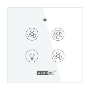 GearUP Wi-Fi Ceiling Fan Speed Controller & Light Switch — Smart TUYA Smart Life App Control – (Without Remote)