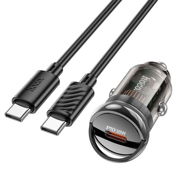 Hoco Z53A 30W Car Charger with Type-C Cable