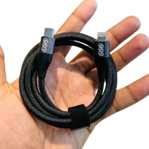 QCY DC23 27W Super Fast Braided USB C-Lightning Data Cable