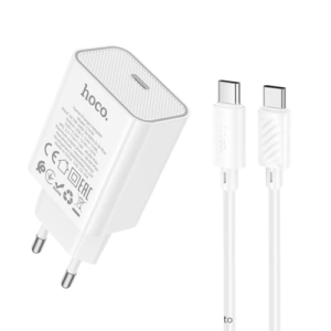 hoco C143A Benefit single port PD20W charger set (C to C)(EU)