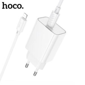 hoco C143A Benefit single port PD20W charger set (C to iP)(EU)