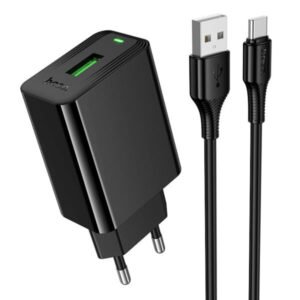hoco CS92A Leader single port QC3.0 charger set(Type-C)(EU)