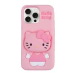 Hello Kitty Silicone 3D Back Cover Iphone 15 pro max