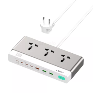 LDNIO SC3 GaN 100W PD Desktop Power Strip (10-in-1) – Fast Charging with Flame Retardant Design